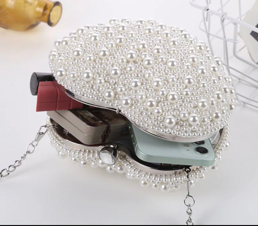 Pearl Heart Bag