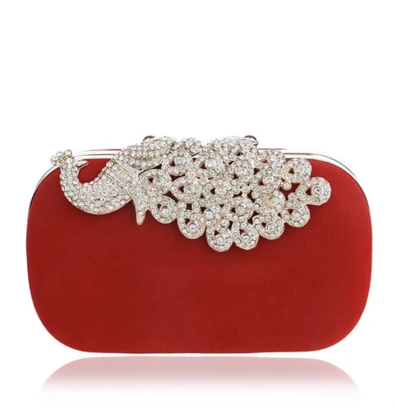 Red Velvet Handbag