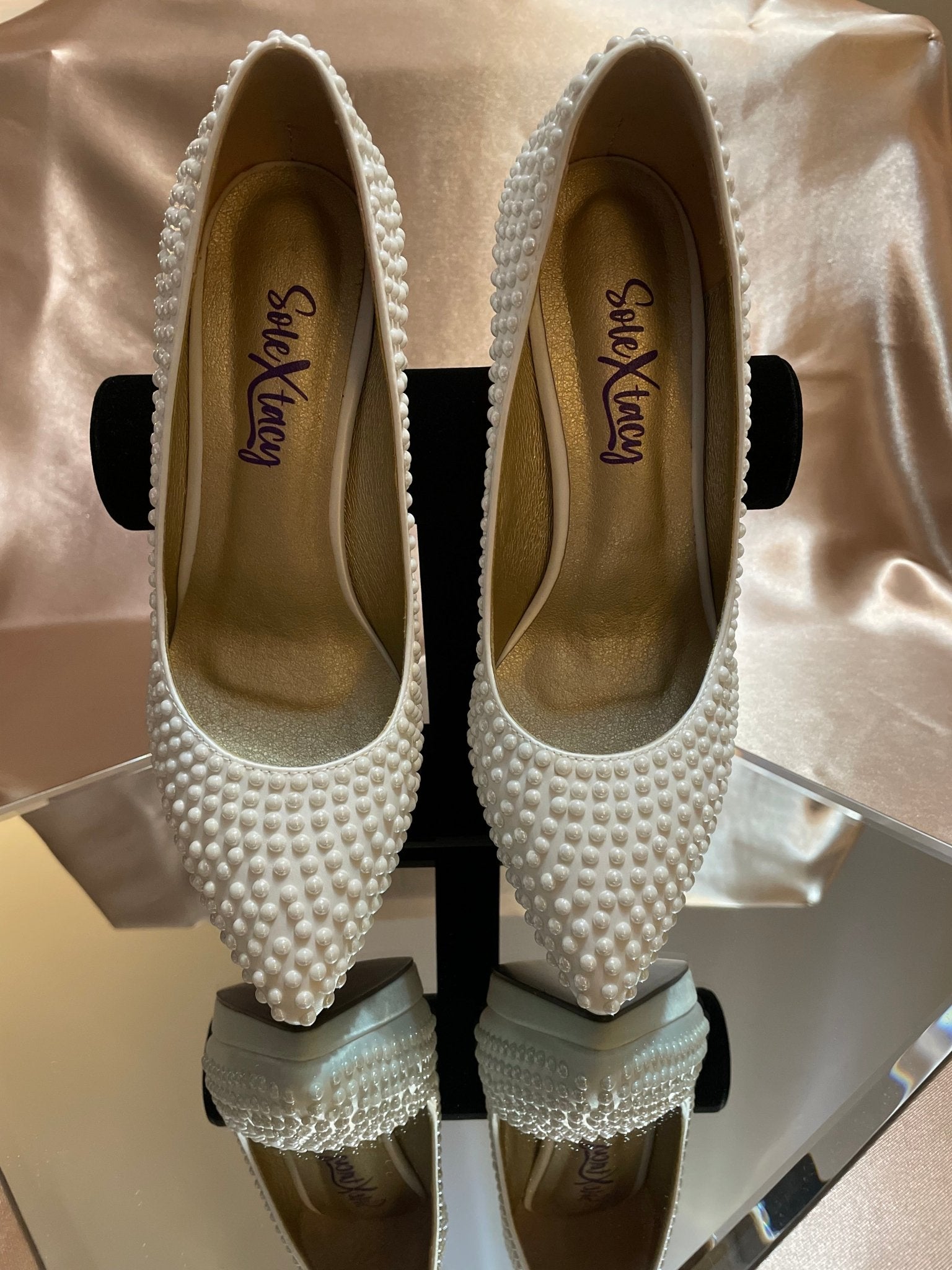 Satin Platform Shoes 