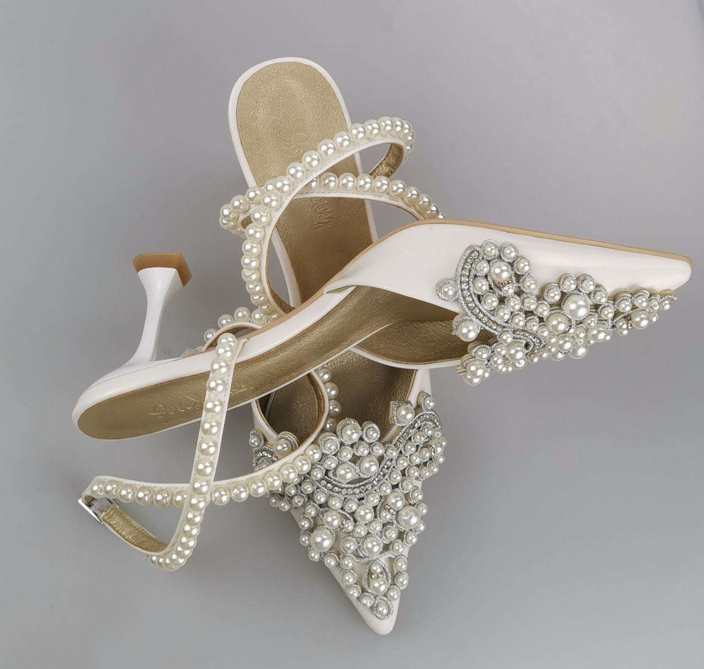 Pearl Embellished Heels