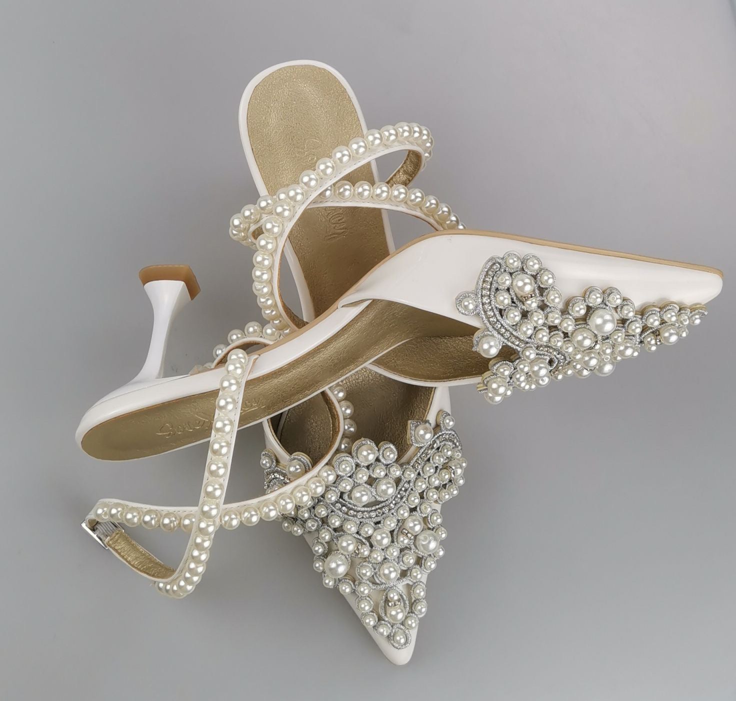 Pearl Embellished Heels